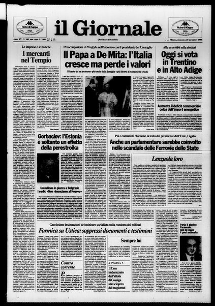 Il giornale : quotidiano del mattino